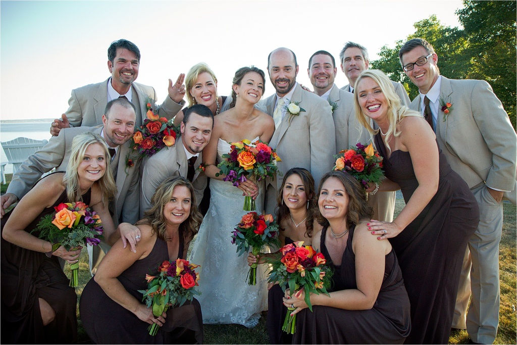 Maine Wedding Bridal Party | French's Point Wedding