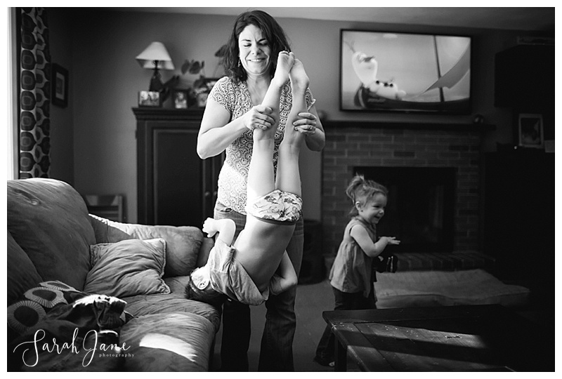 Getting kids dressed 