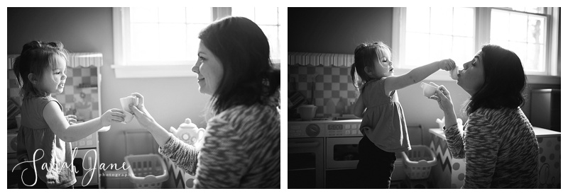 Tea party with Mom and Daughter Family Photography in maine