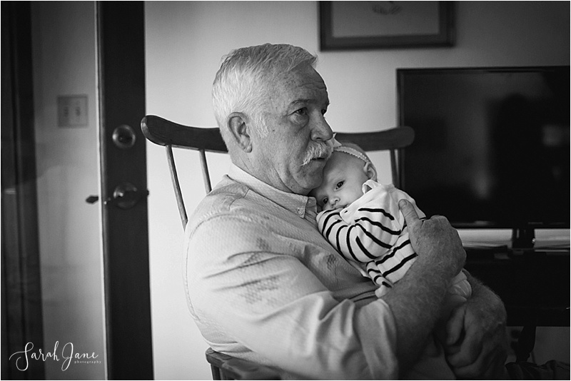 Sarah Jane Photography | Snuggle time with baby B&W