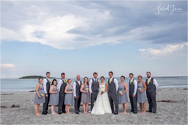 Grey and Yellow Wedding Maine