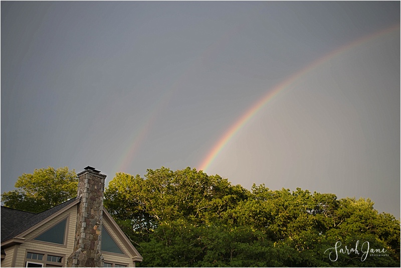 Double Rainbow at Emmons Preserve Kennebunkport Conservation Trust Wedding