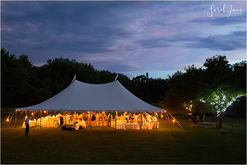 Tented Wedding at Emmons Preserve Kennebunkport Conservation Trust