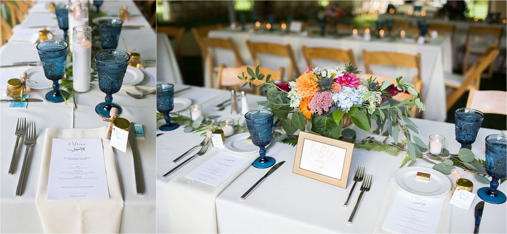 Table Decor Maine Wedding Gisland Farm Falmouth