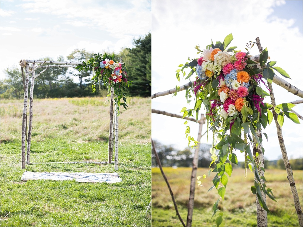 Wedding Arbor Maine Wedding Field Falmouth Maine