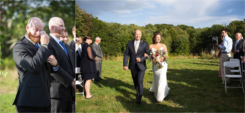 Wedding Processional at Gisland Farm Falmouth Maine
