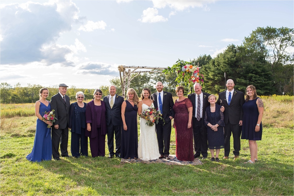 Maine Audubon Wedding Family Portrait