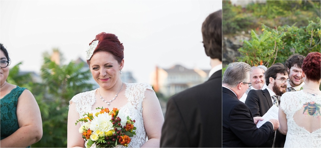 Happy Bride Ogunquit Wedding Museum of American Art Sarah Jane Photography