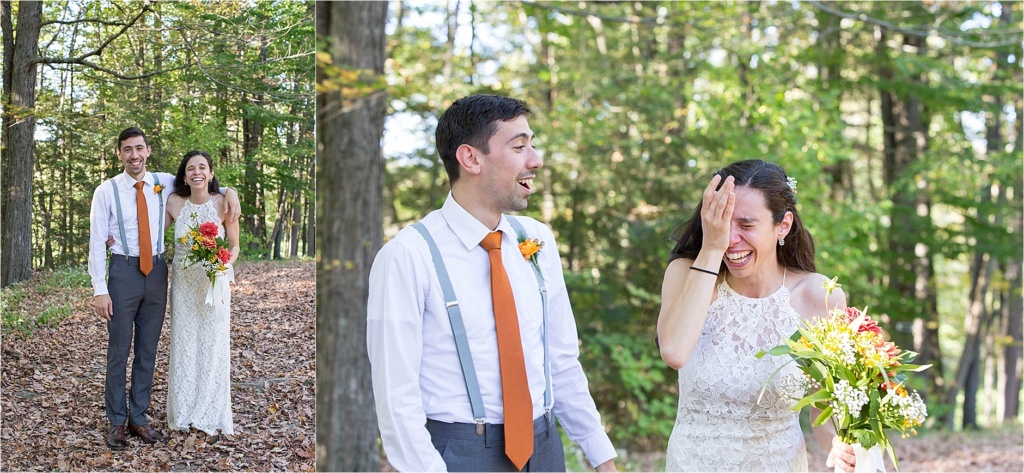 Emotional Bride Brother's Kiss Made Her Cry New Hampshire NH Wedding Photography Stonewall Farm