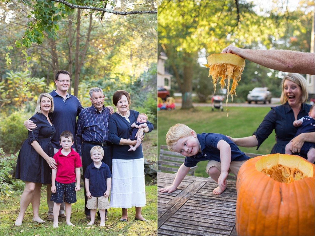 Family Fall Portrait New Hampshire