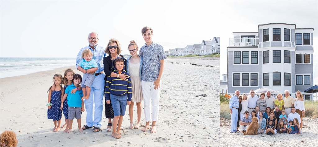 50th Anniversary Party Family Portrait Wells Beach Maine