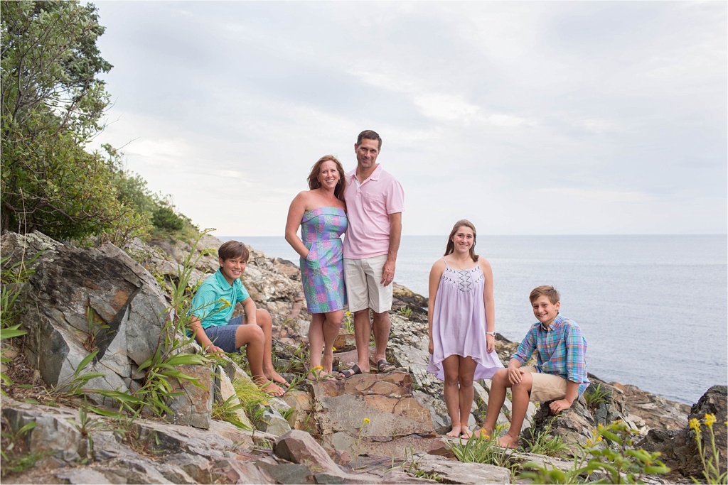 Ogunquit Maine Family Photography Marginal Way Sarah Jane Photography Pastel Session