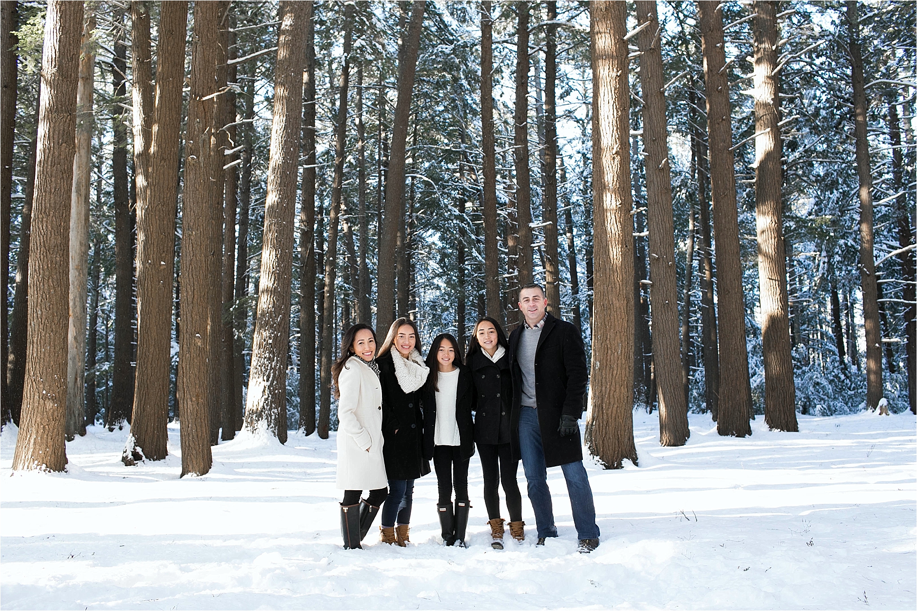 Winter Family Portrait Session | Maine Family Photographer