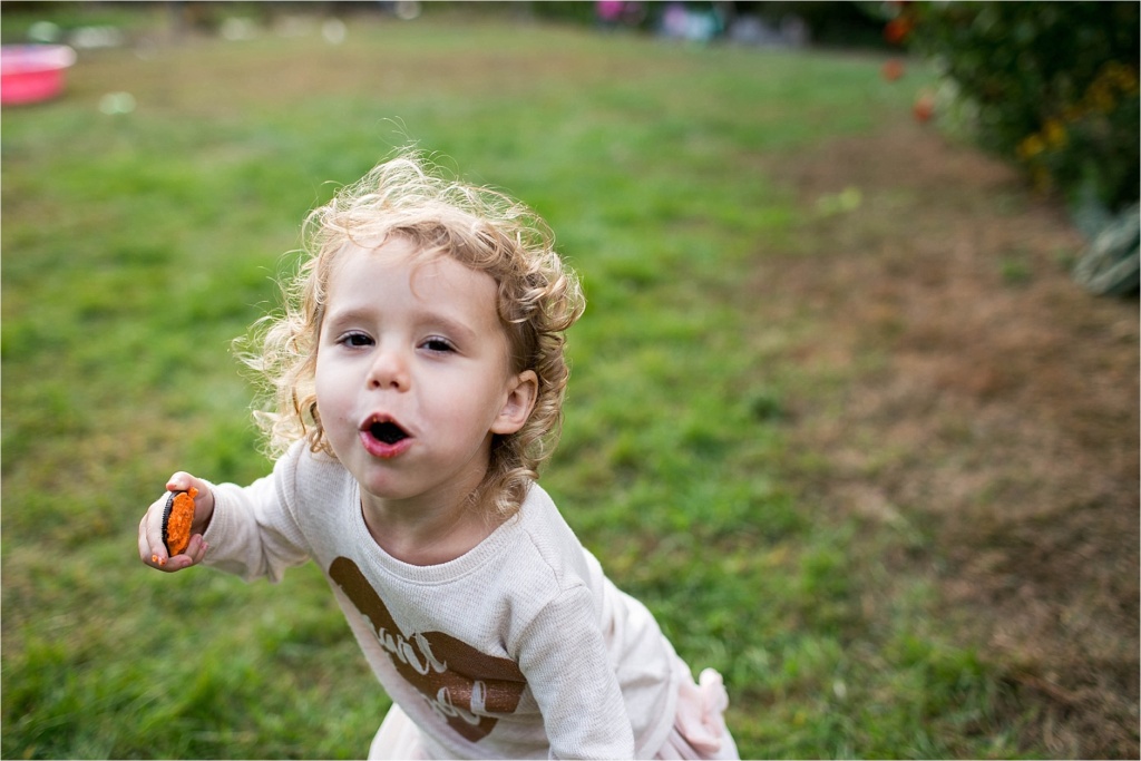 Kid eating cookies during session Sarah Jane Photography Maine