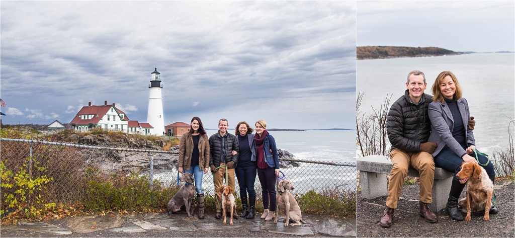 Cloudy October Day in Cape Elizabeth Maine at Fort Williams Sarah Jane Photography Maine Family Photographer Portland Headlight