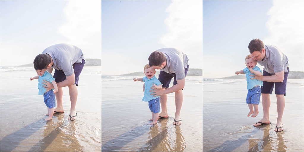 No Waves Higgins beach Maine Family Photographer