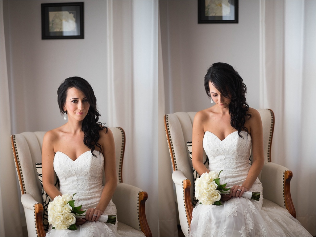 Color Bridal Portrait Maine Lakeside Wedding Photographer