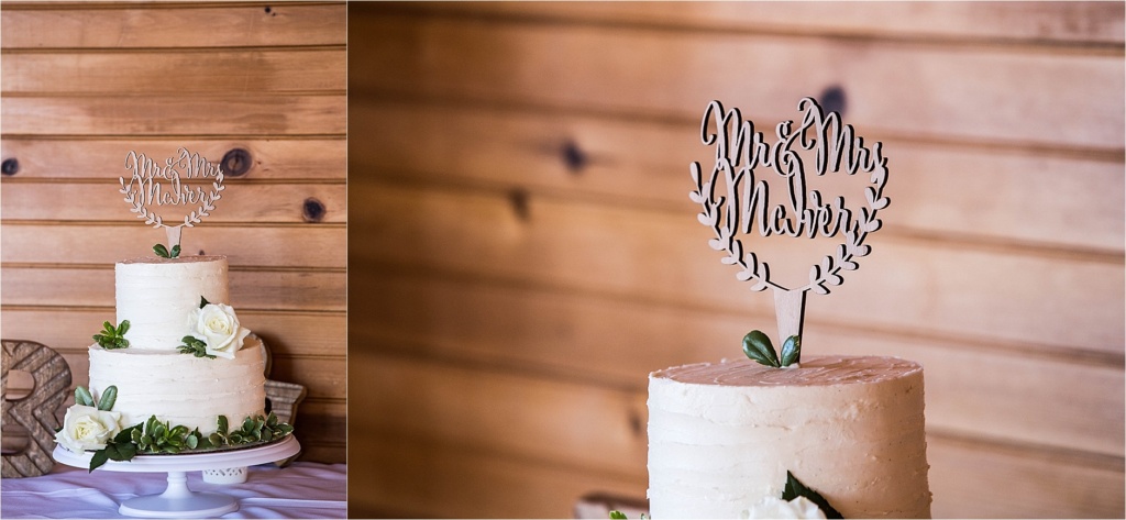 Riverstone Bakery Wedding Cake Wooden Cake Topper Pleasant Point Inn Maine