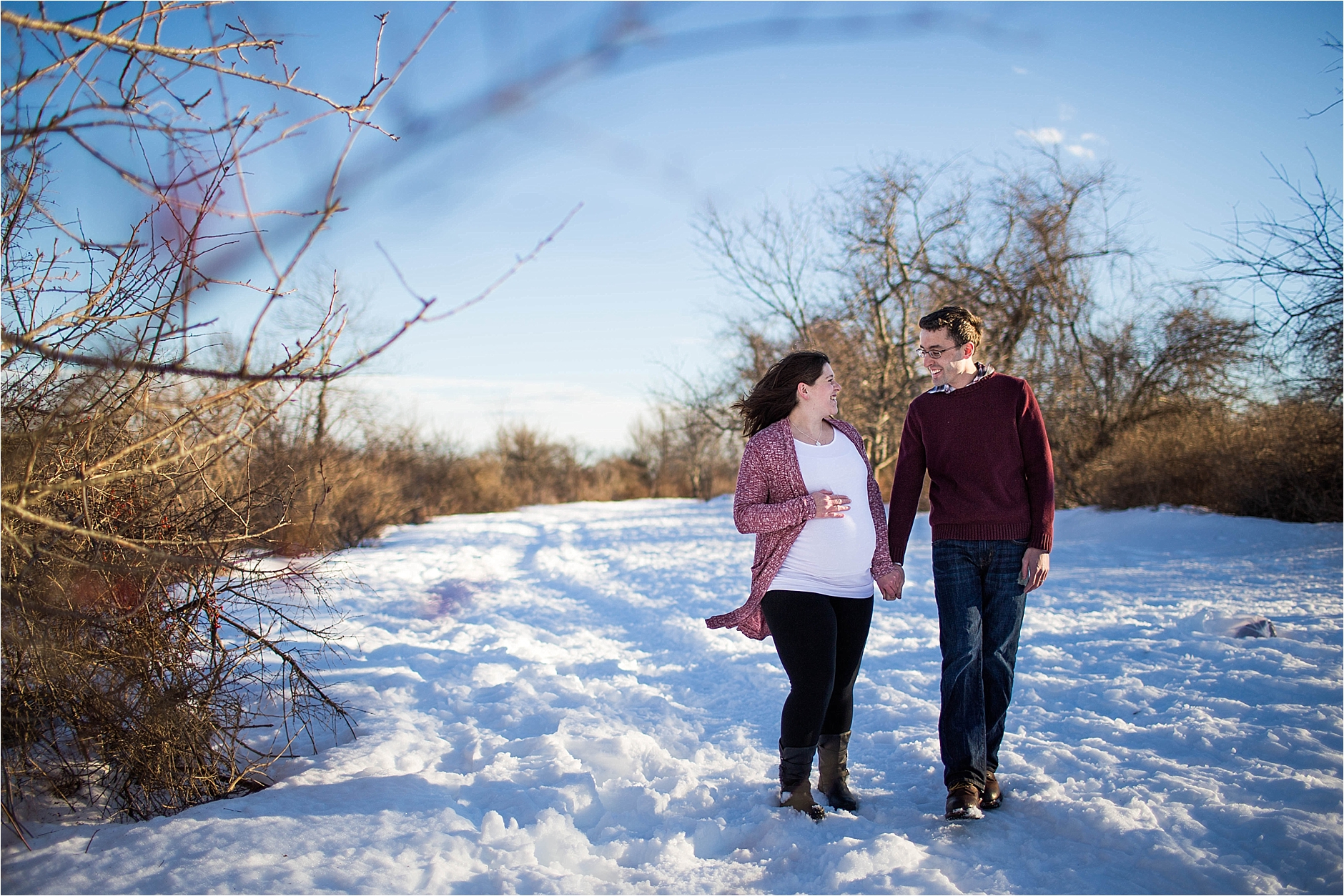 Winter Maternity Session | The “M” Family Part 1