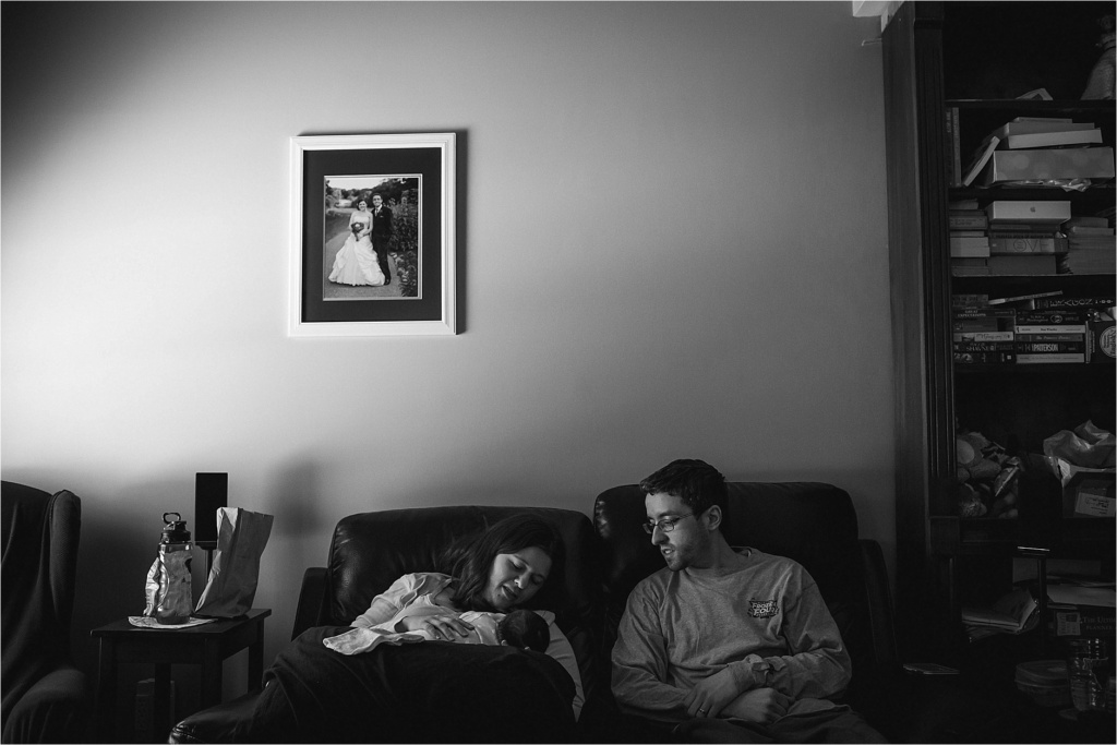 Slice of Life Family Session Maine Photographer at home session