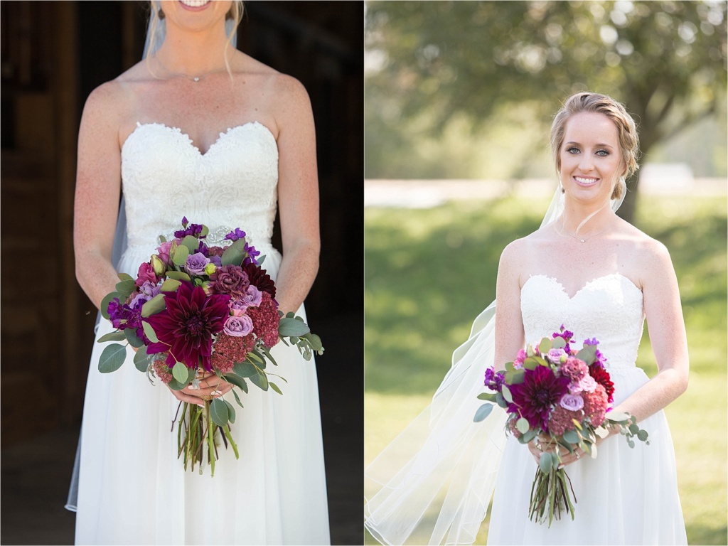 Little River Flower Farm Bridal Bouquet Maine Barn Wedding
