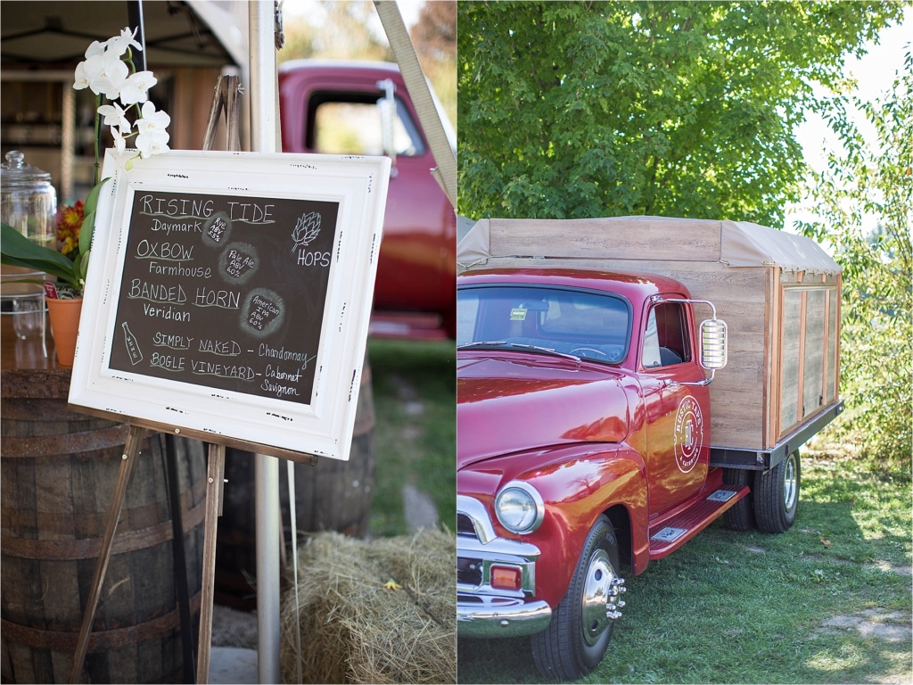 Rustic Taps and catering mobile bartending 1954 Chevy Maine Wedding Bartender
