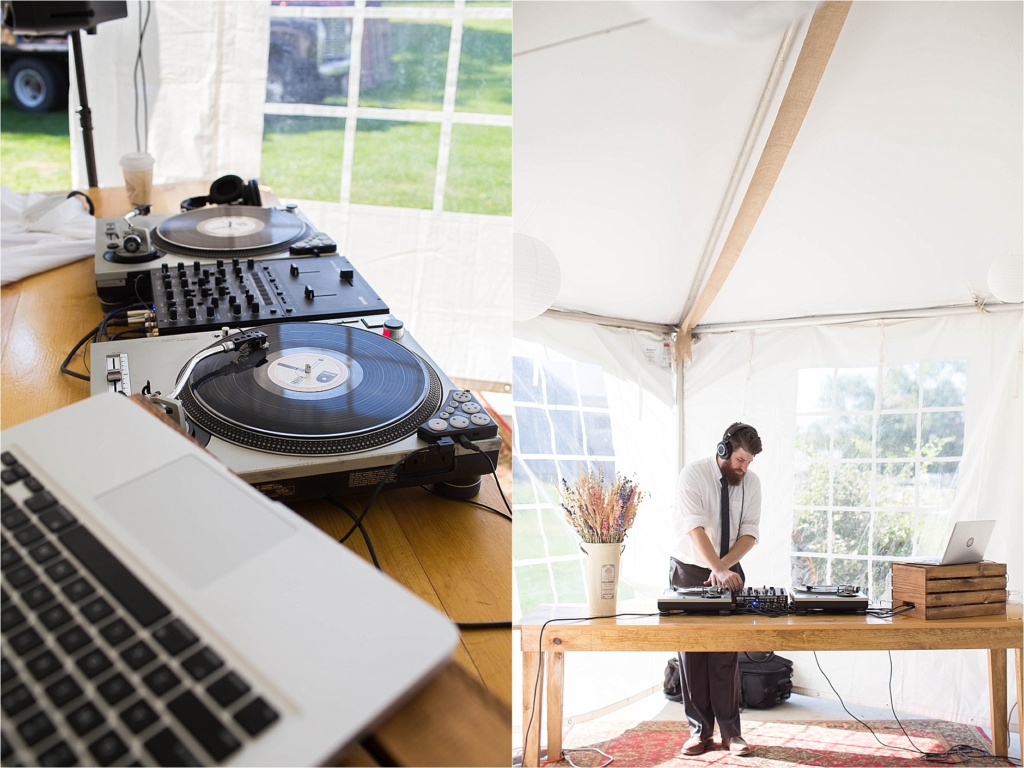 Maine Wedding DJ Tented Farm Wedding