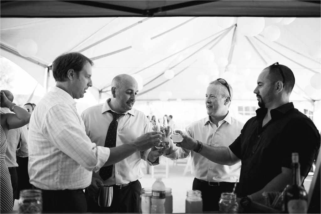 Rustic Taps Bartending Guests Toast