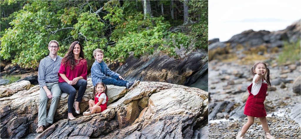 Freeport Maine Family Photographer | Rocky Maine Coastline