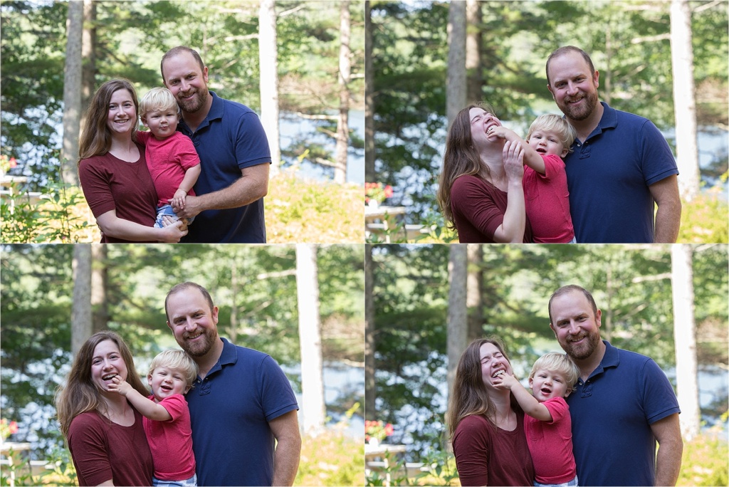 Fun Family Portrait Damariscotta Lake Maine
