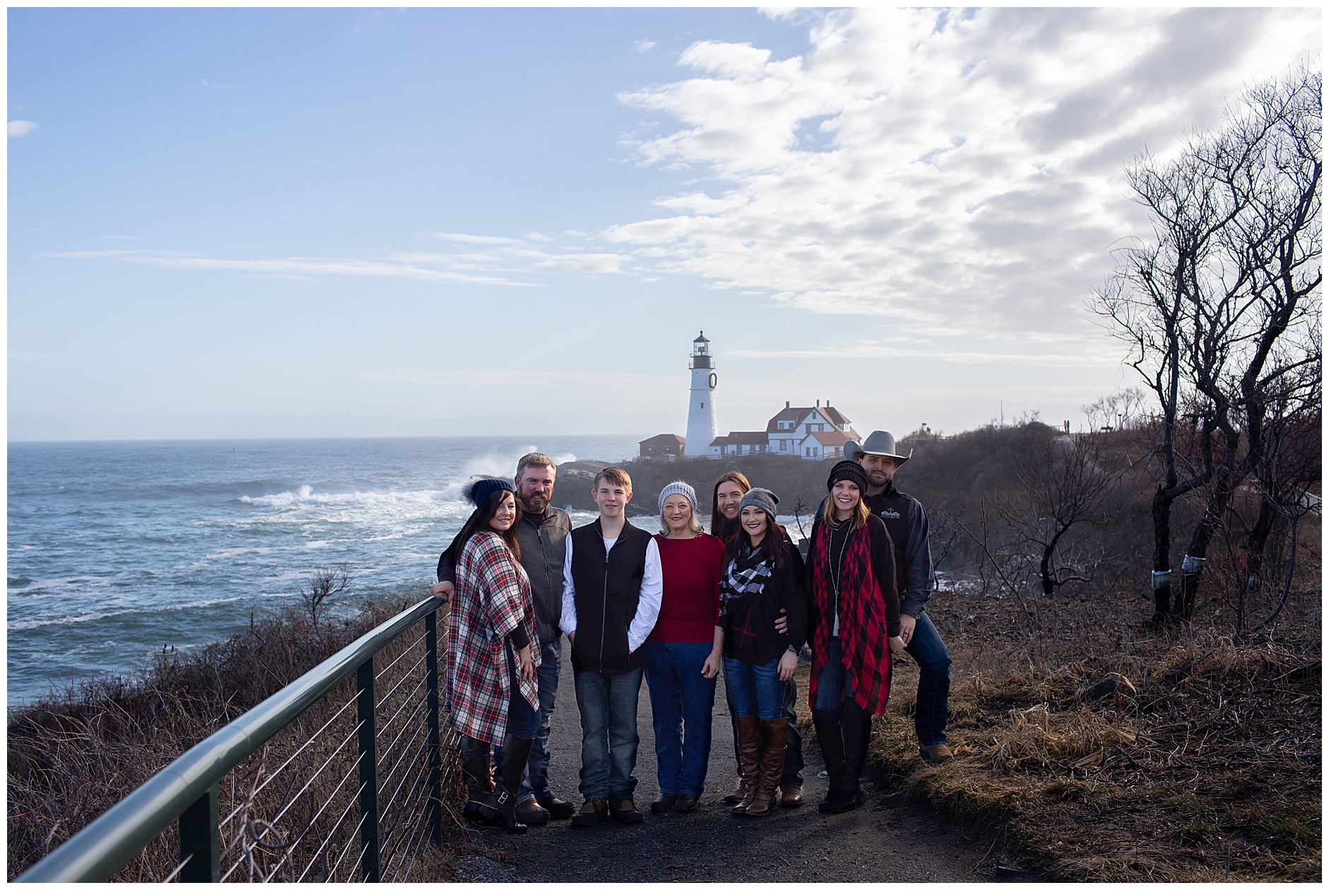 Fort Williams Winter Family Session | Portland Family Photographer