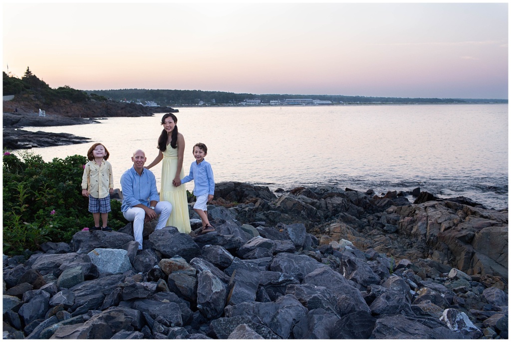 Ogunquit Maine Sunset Family Session 