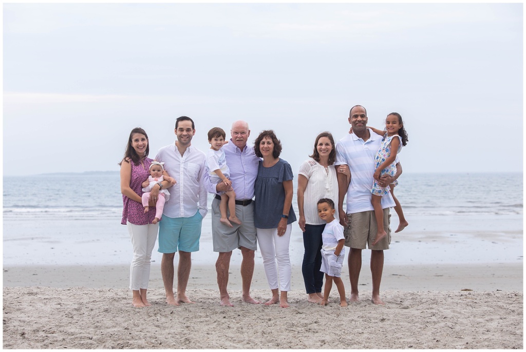 Old Orchard Beach Maine Family Portrait on the Beach