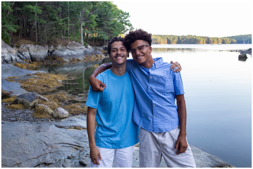 Sibling Portrait Phippsburg Maine