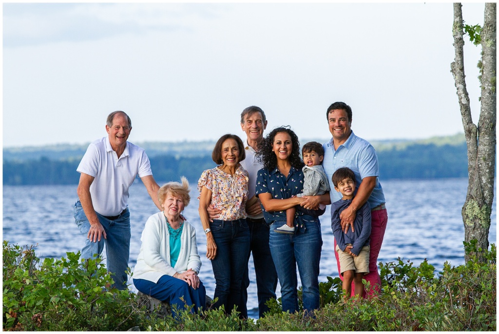 Extended Family Portrait on Damariscotta Lake