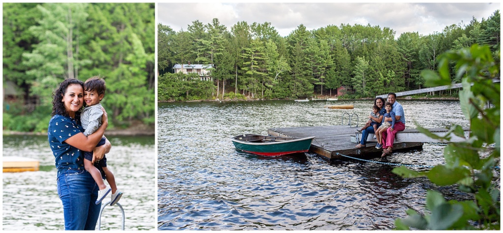 Damariscotta Lake Jefferson Maine Family Portrait
