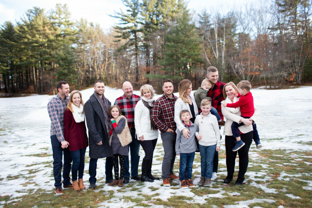 family portraits in winter