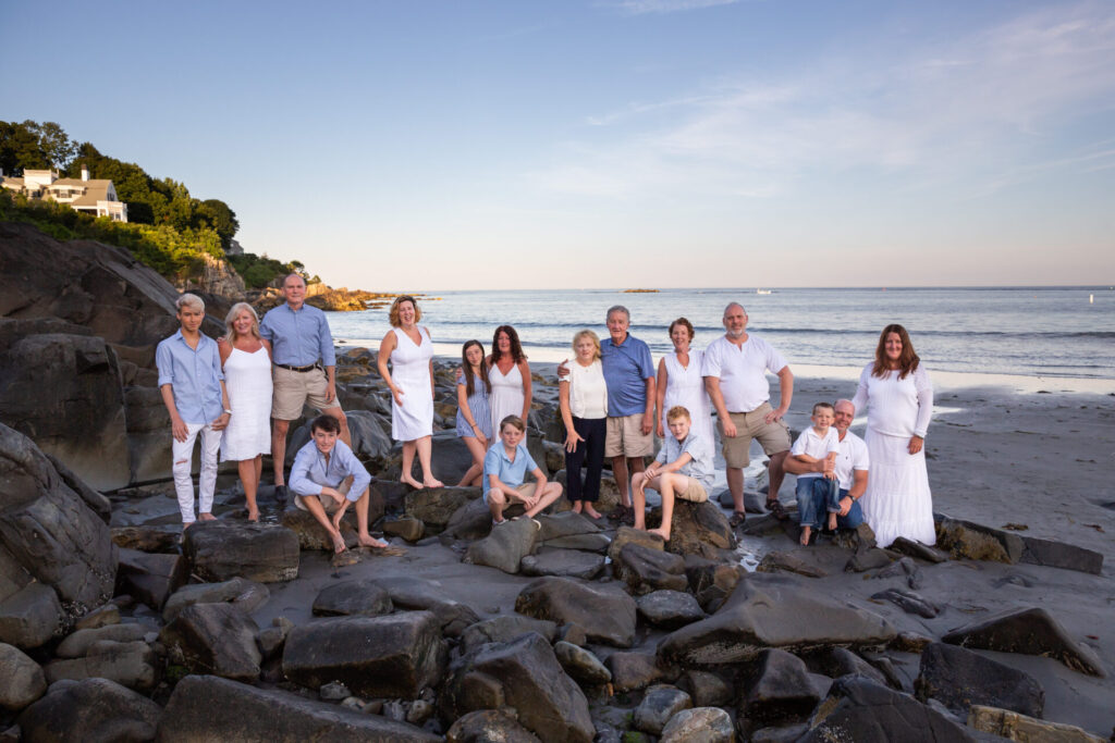 York Harbor Beach Family portrait Session